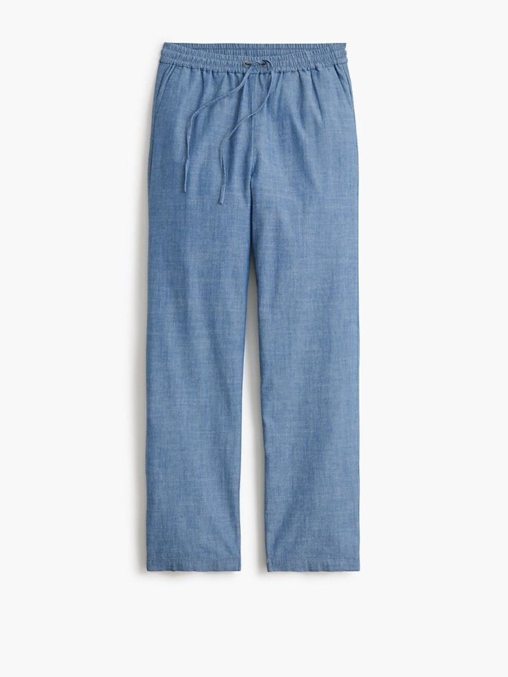 J.Crew Chambray Drawstring Pant - Chambray Blue - 0